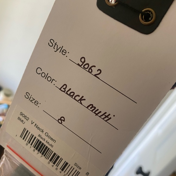 Mac Duggal tiered beaded floral gown (Style 9062) - Picture 6 of 6